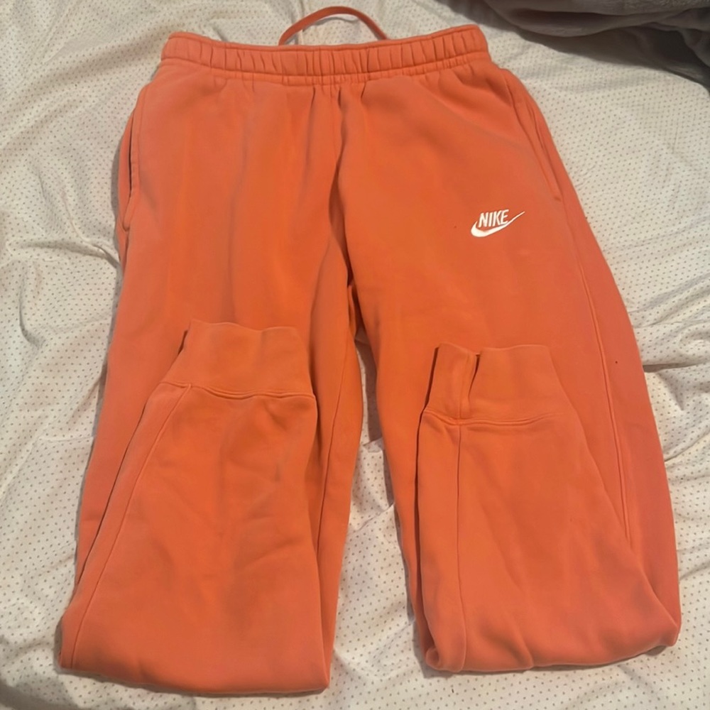 coral nike sweats worn twice